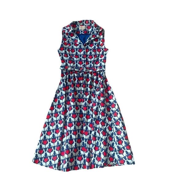 Lindy Bop Matilda Dress In Rabbit Love Size 4 - Picture 1 of 14